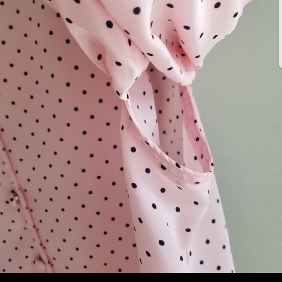 Vintage pink puff sleeve blouse - Picture 10 of 14